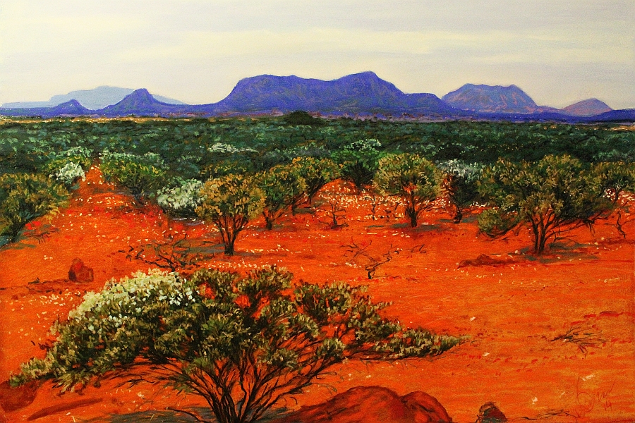 Dalgety Ranges, Upper Gascoyne, Western Australia, National Parks, Pastel Artwork, Australian Art, John Darcey, Pindan, Outback.